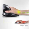 Ergonomiczna Mysz Delux M618G DB czarna bezprz.