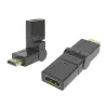 Adapter wt. HDMI - gn. HDMI zm.kąta 180/obrót 360