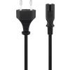 Kabel zasilający ósemka C7 Goobay czarny 5m