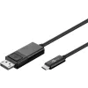 Kabel USB-C 3.1 - Display Port Goobay 1.2m czarny