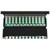 Patch panel STP CAT 6 Ekranowany 12-portowy Goobay