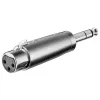 Adapter audio gniazdo XLR - Jack 6.35mm Goobay