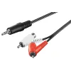 Kabel audio jack 3.5mm - 2x RCA gn/wt Goobay 1.5m