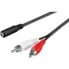 Kabel audio gn. jack 3.5mm - 2x RCA Goobay 1.4m