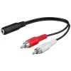 Adapter audio gn. jack 3.5mm - 2x RCA 20cm Goobay