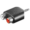 Adapter audio 2x RCA - Jack 3.5mm STEREO Goobay
