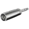 Adapter audio wtyk XLR - Jack 6.35mm Goobay