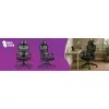 Ergonomiczny fotel Spacetronik LUMBO 33 Czarny