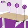 Elektryczne biurko Moris SPE-O111BB 120×60 cm