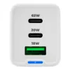 Ładowarka 3w1 USB-C USB PD Quick 65W 5A biała