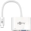 Adapter USB-C na VGA + USB-C PowerDelivery Goobay