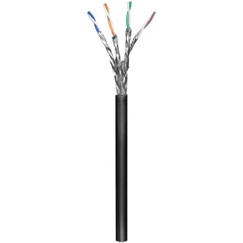 Skrętka CAT7 S/FTP AWG 23/1 PE Goobay czarna 100m