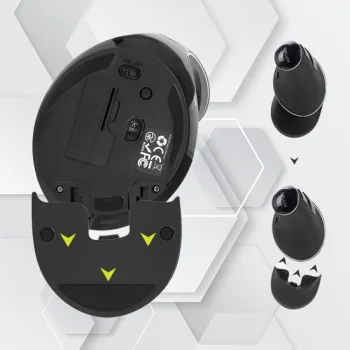 Mysz optyczna Delux M618PD czarna, bezprzewodowa