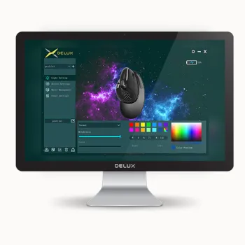 Mysz optyczna Delux M900 AIR czarna, bezprzew.