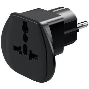 Adapter podróżny Europa z wtykiem sieciowym Goobay