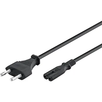 Kabel zasilający ósemka C7 Goobay czarny 5m