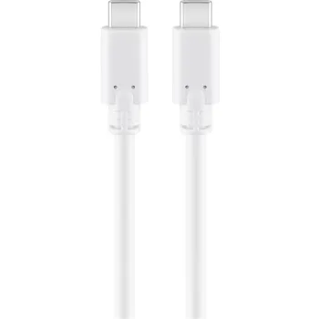 Kabel USB-C - USB-C 3.2 Gen1 Goobay biały 0.5m