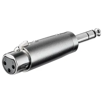 Adapter audio gniazdo XLR - Jack 6.35mm Goobay