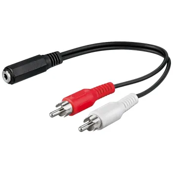 Adapter audio gn. jack 3.5mm - 2x RCA 20cm Goobay