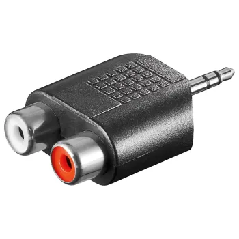 Adapter audio 2x RCA - Jack 3.5mm STEREO Goobay