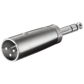 Adapter audio wtyk XLR - Jack 6.35mm Goobay