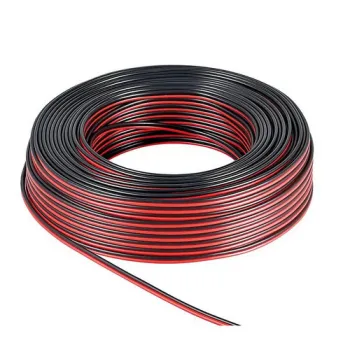 Kabel głośnikowy Goobay 2x2.5mm CCA 50m black-red