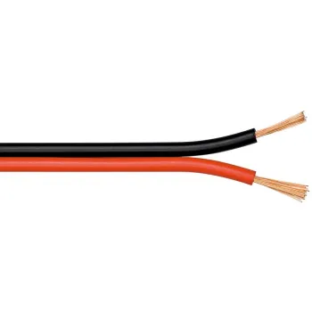 Kabel głośnikowy Goobay 2x2.5mm CCA 50m black-red