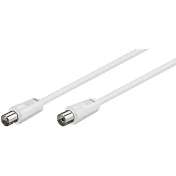 Przyłącze TV IEC GN/WT Goobay białe 0.5m