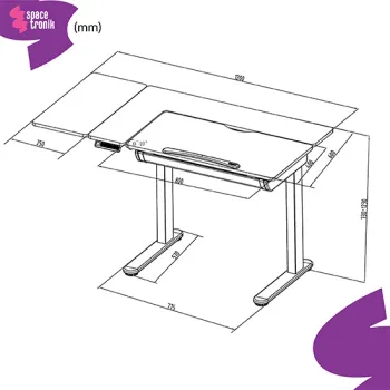 Elektryczny stół kreślarski Spacetronik DOLF 120BO