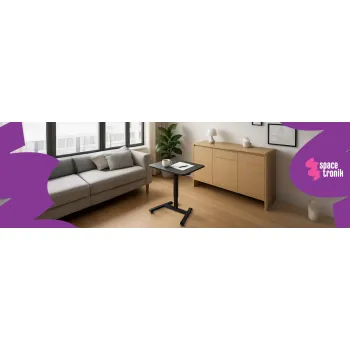 Mobilny stolik z kółkami SPR-BUDDY-11 Czarny
