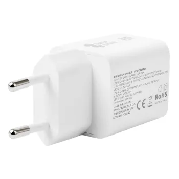Ładowarka 2w1 USB-C USB PD Quick 35W 3.6A biała