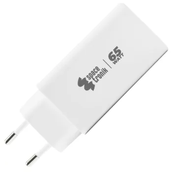Ładowarka 3w1 USB-C USB PD Quick 65W 5A biała