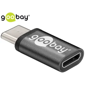 Adapter USB-C na microUSB 2.0 Goobay CZARNY