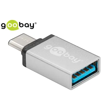 Adapter USB-C na USB 3.0 Goobay srebrny
