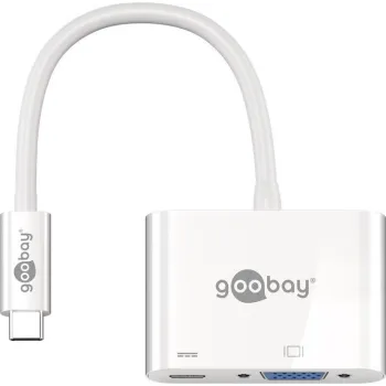 Adapter USB-C na VGA + USB-C PowerDelivery Goobay
