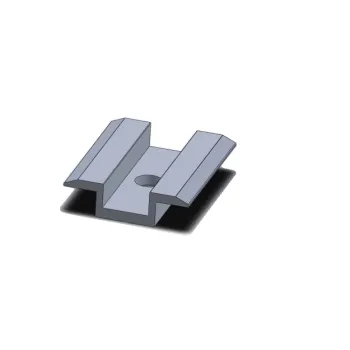 Klema środkowa L50 srebrna CORAB XPF_KL014