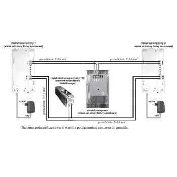 DOMOFON EURA ADP-47A3 (RL-3208AA) 2-RODZ.; 8598