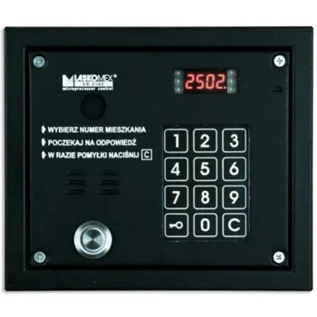 Laskomex CP-2503TP czarna Panel audio z czytnikiem kluczy "Dallas"