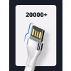 Kabel USB-A - Lightning LDNIO 15cm biały LS50L