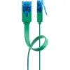 Kabel LAN Patchcord CAT 6A UTP PŁASKI green 3m