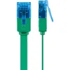 Kabel LAN Patchcord CAT 6A UTP PŁASKI green 2m