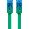 Kabel LAN Patchcord CAT 6A UTP PŁASKI green 2m
