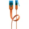 Kabel LAN Patchcord CAT 6A UTP PŁASKI orange 2m