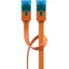 Kabel LAN Patchcord CAT 6A UTP PŁASKI orange 2m
