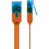Kabel LAN Patchcord CAT 6A UTP PŁASKI orange 2m