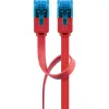 Kabel LAN Patchcord CAT 6A UTP PŁASKI red 3m