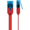 Kabel LAN Patchcord CAT 6A UTP PŁASKI red 3m