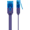 Kabel LAN Patchcord CAT 6A UTP PŁASKI violet 2m