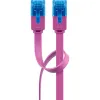 Kabel LAN Patchcord CAT 6A UTP PŁASKI pink 2m