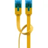 Kabel LAN Patchcord CAT 6A UTP PŁASKI yellow 0,5m